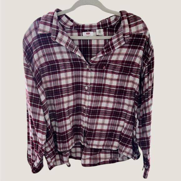Levi’s Women Flannel Shirt - Picture 1 of 3